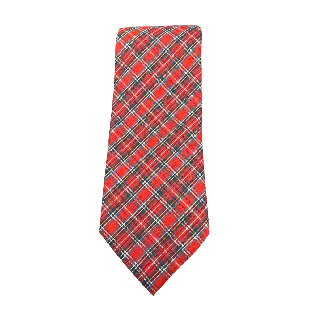 Vintage Paris Plaid Necktie Dark Academia Preppy Holiday Ivy League Old Money